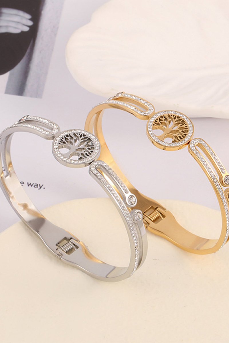 Fashion Stainless Steel Bracelet with Beading - KissProm