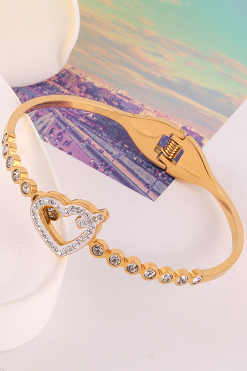 Titanium Steel Heart Brick Bracelet - KissProm