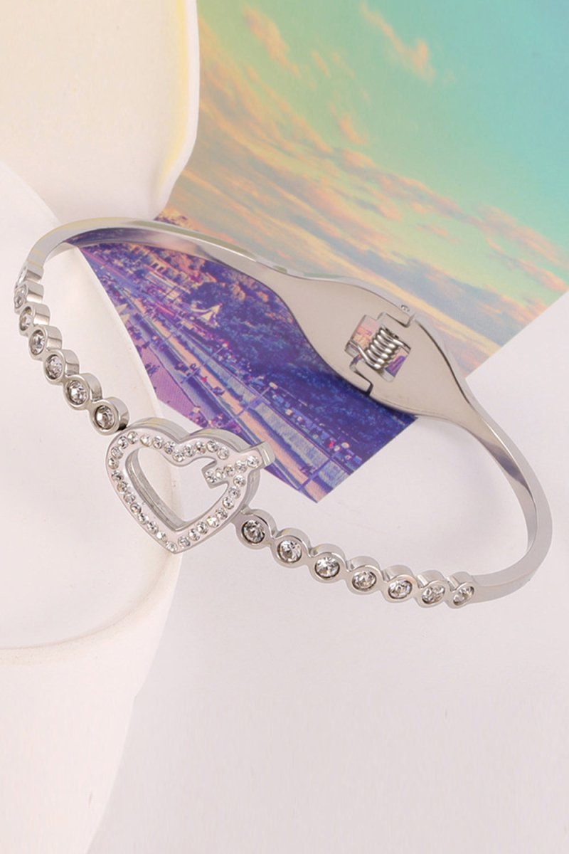 Titanium Steel Heart Brick Bracelet - KissProm