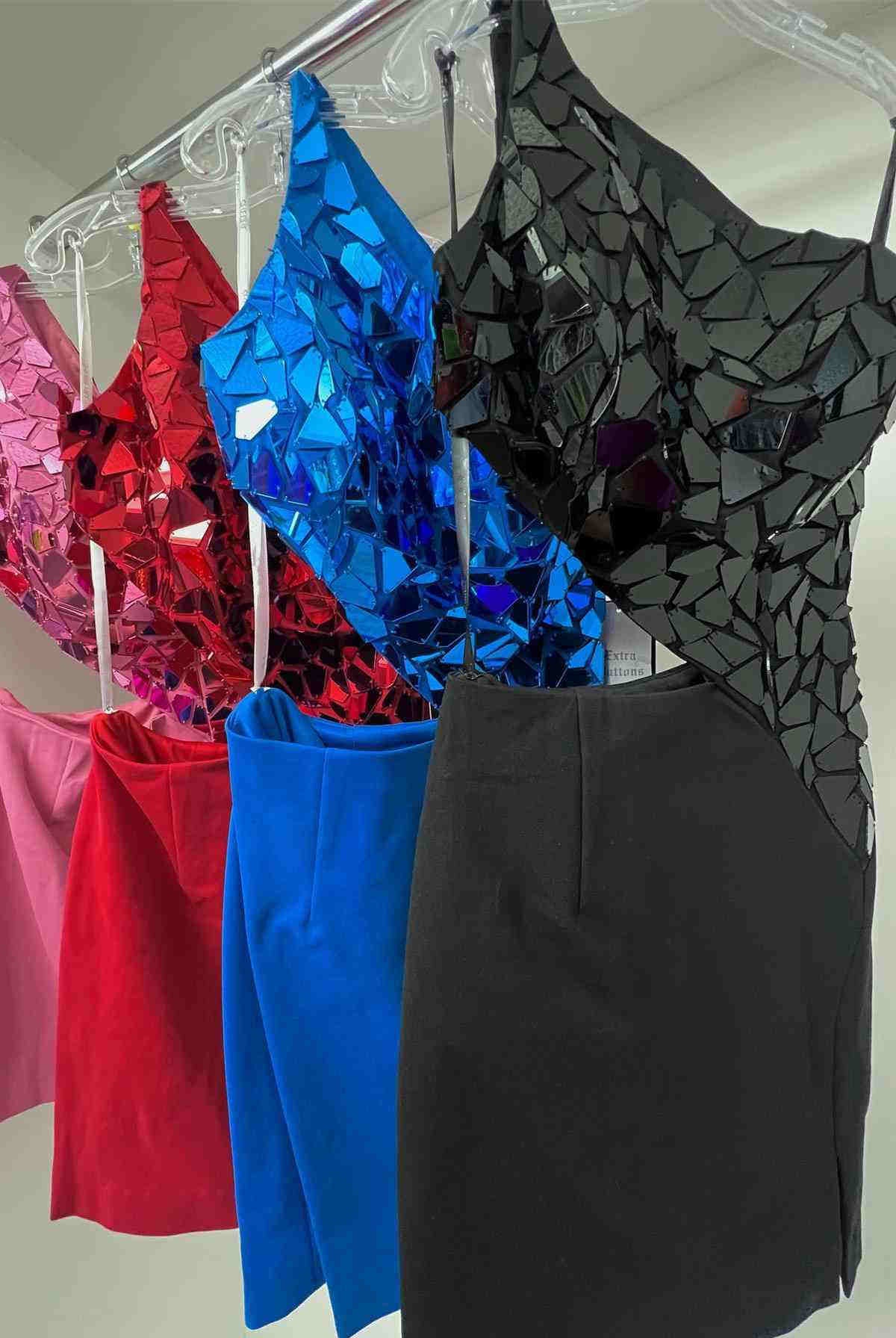 Perdita |Sheath One Shoulder Homecoming Dress with Slit