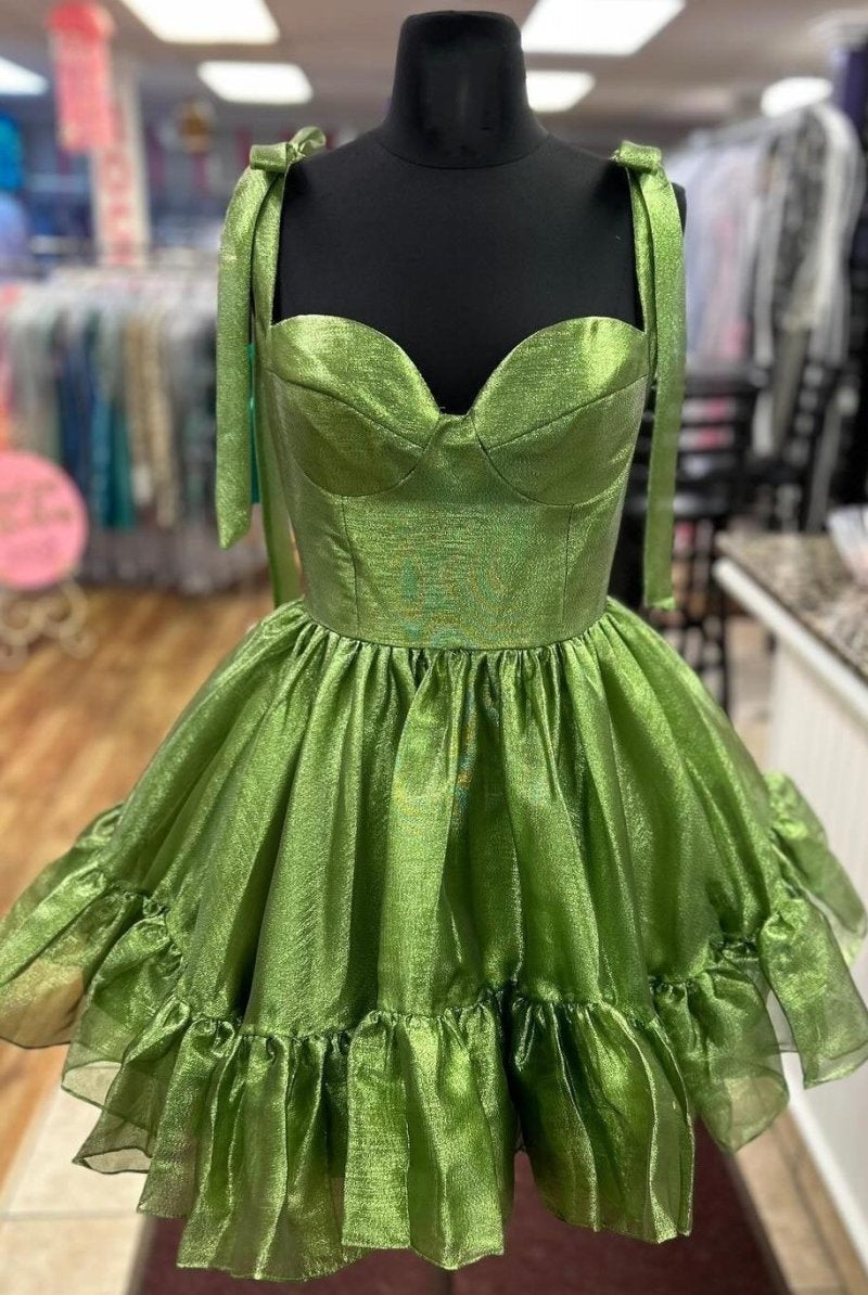 Grace | Green - Stylish A-Line Sweetheart Short Homecoming Dress