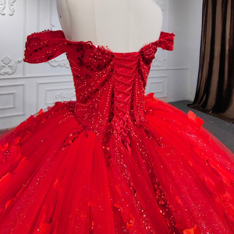 Sweet Valentine Red Quinceanera Dress