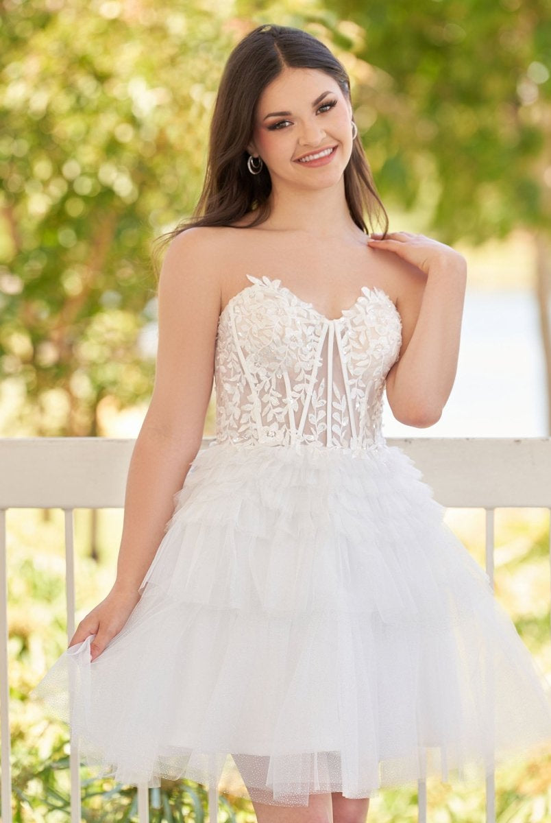Ivy | A-Line Sweetheart Lace Short Homecoming Dress