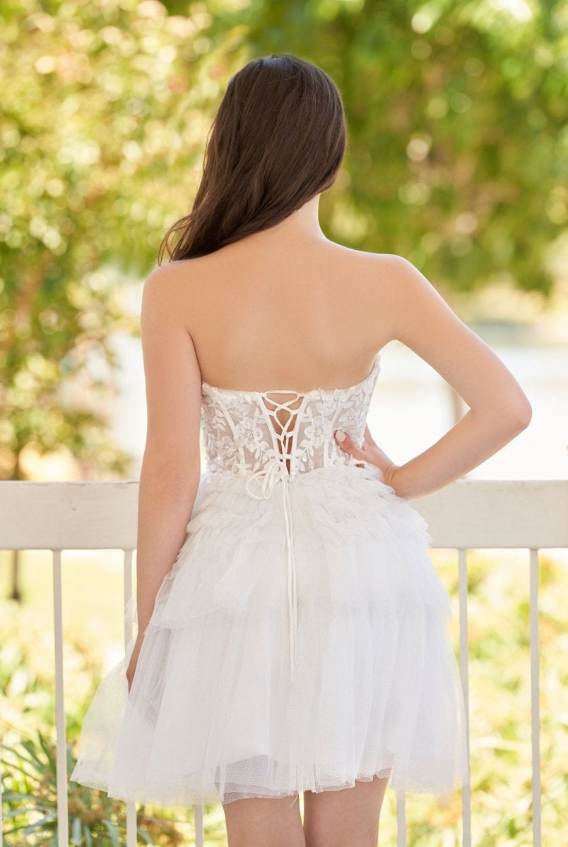 Ivy | A-Line Sweetheart Lace Short Homecoming Dress