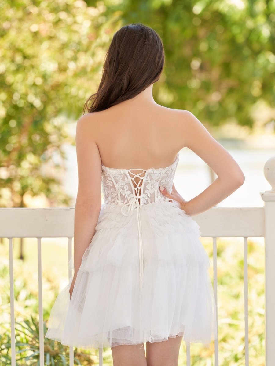 Ivy | A-Line Sweetheart Lace Short Homecoming Dress