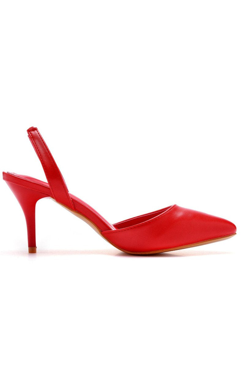 Simple Elegant Pointed Toe Stiletto Slingback High Heels - KissProm