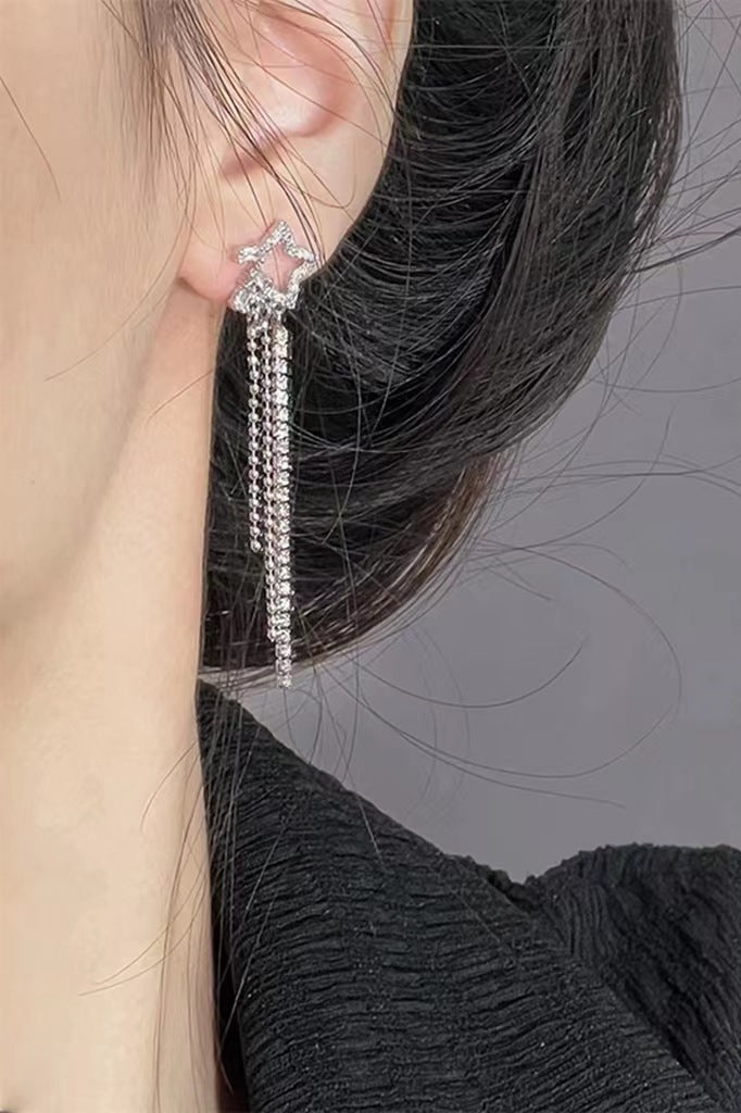 Star Beaded Drop Earrings