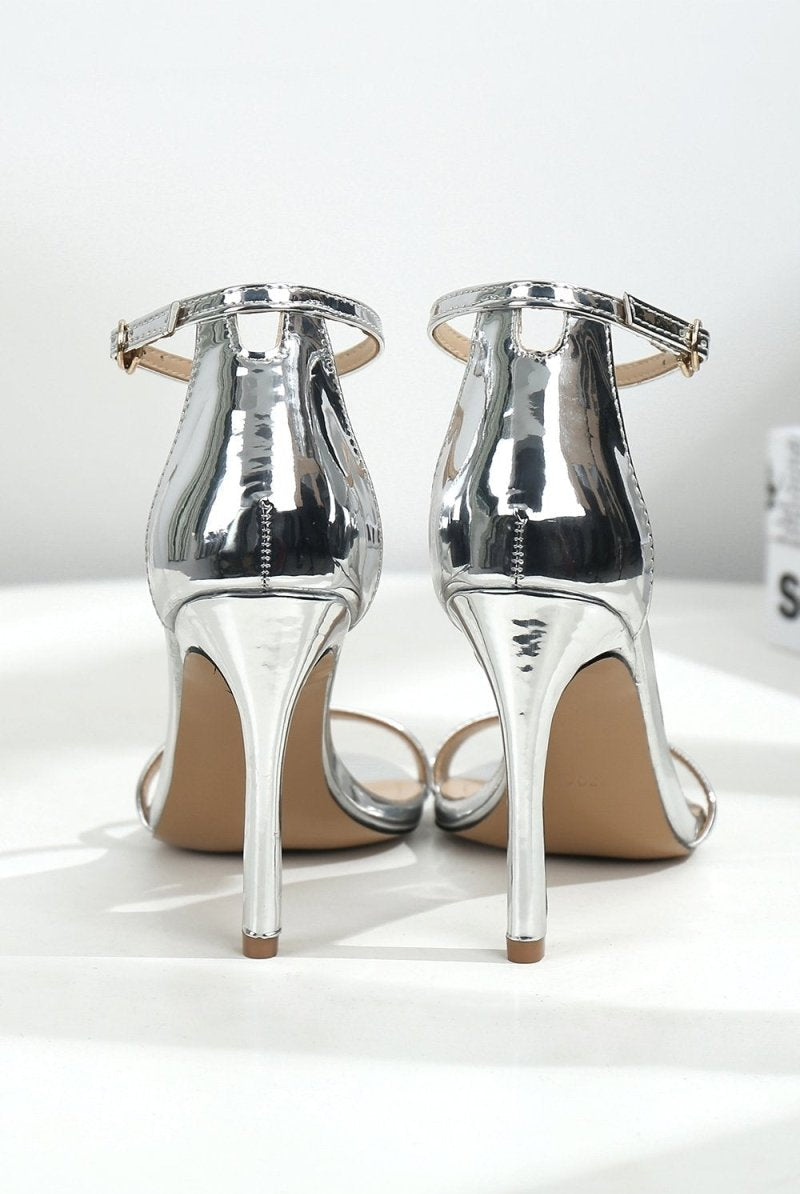 One Word Buckle High Heels - KissProm