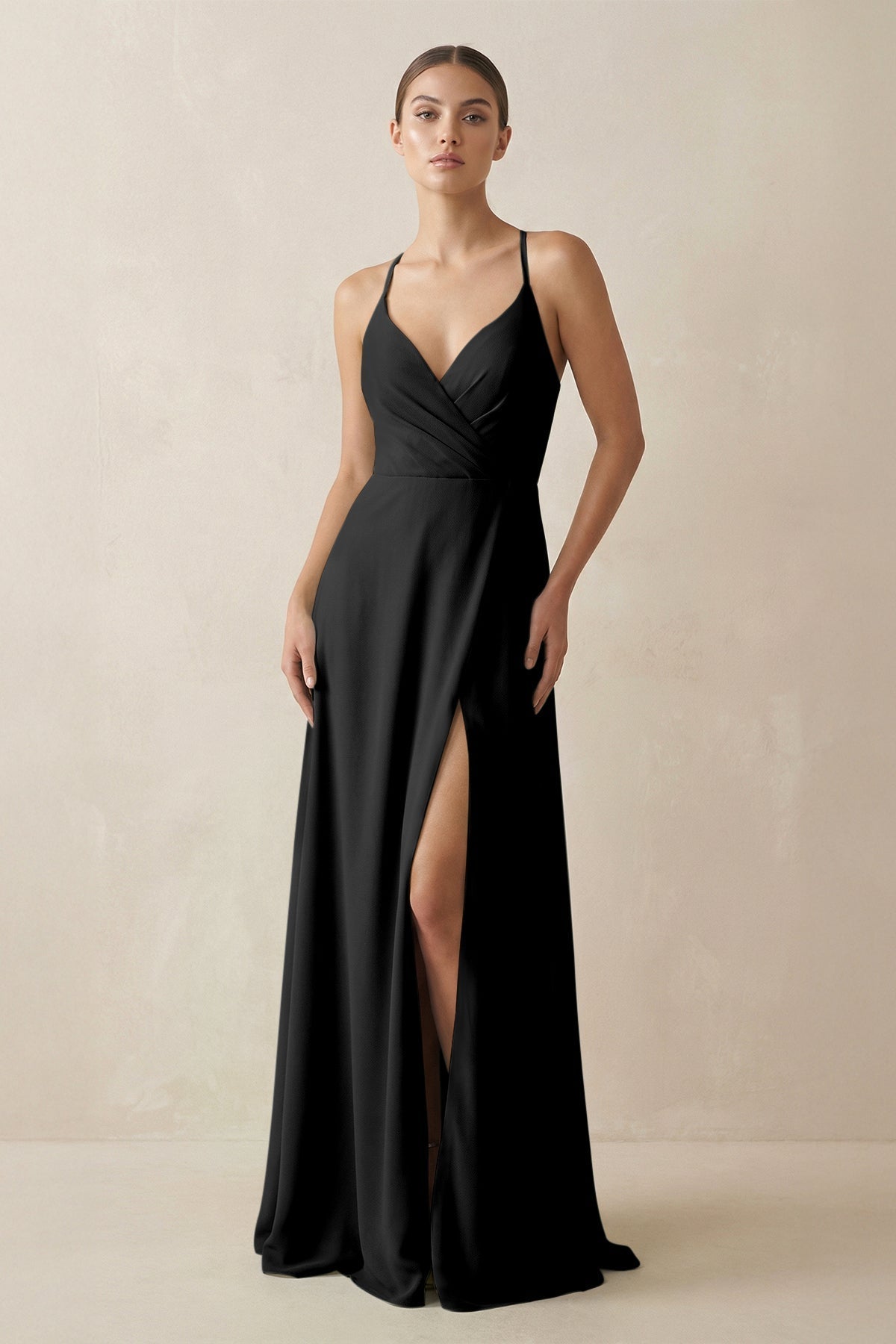 black bridesmaid dress with slit KissProm A-Line Chiffon Long in Black, / 0 RLX Ralph Lauren Seersucker line skirt that glides SITEWIDESALEAUG26 Style:Skirt only
