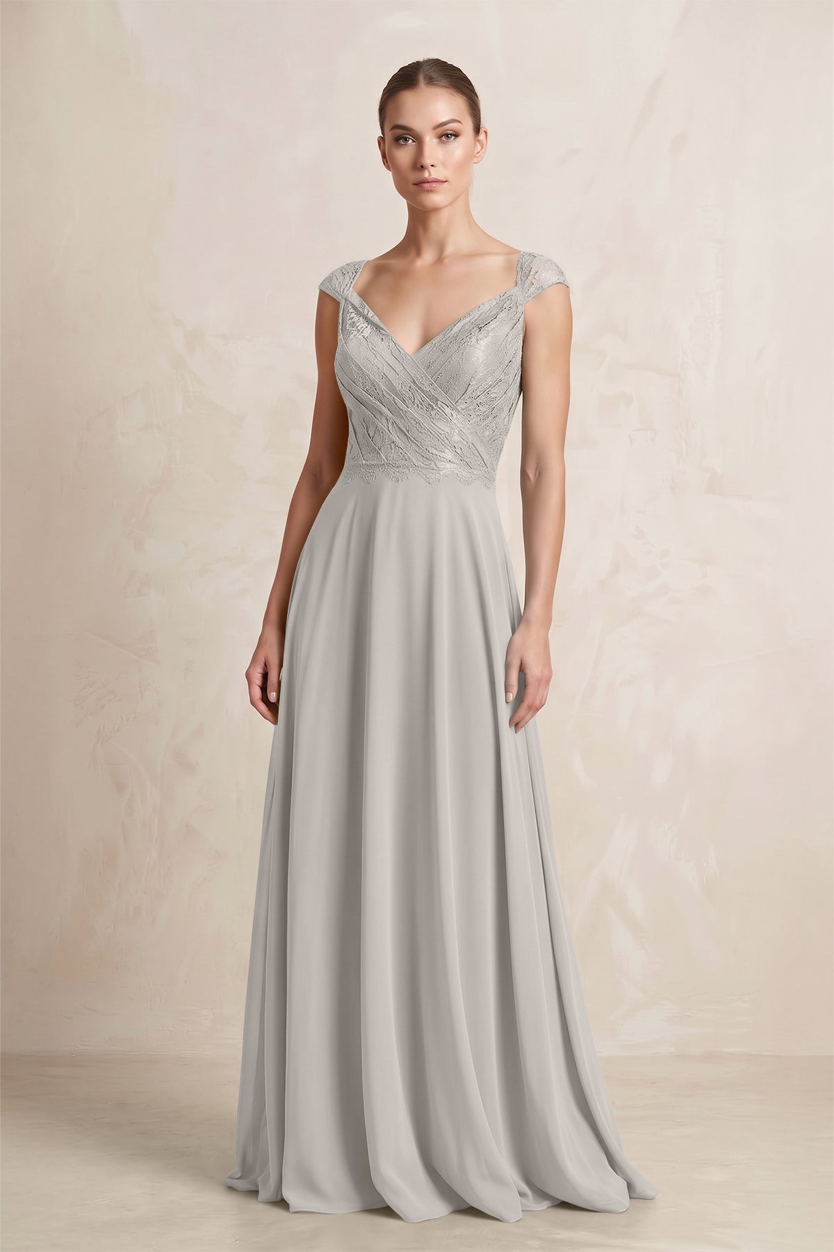 silver wedding bridesmaid dresses KissProm