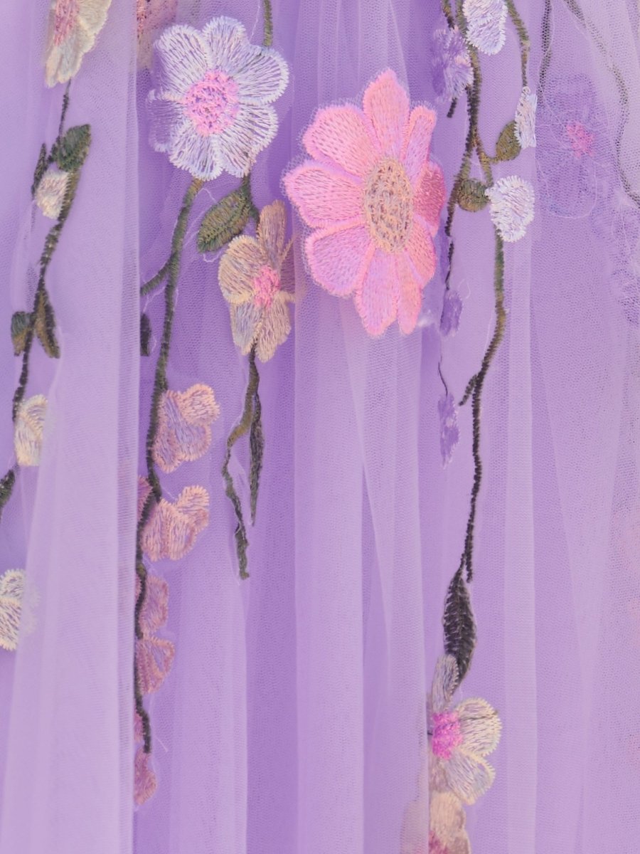 Janeka | A-Line Lavender Bloom Mini Homecoming Dress