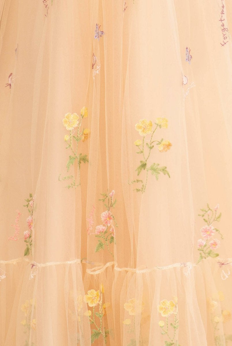 Rowan |A Line Sweetheart Long Prom Dress with Embroidery