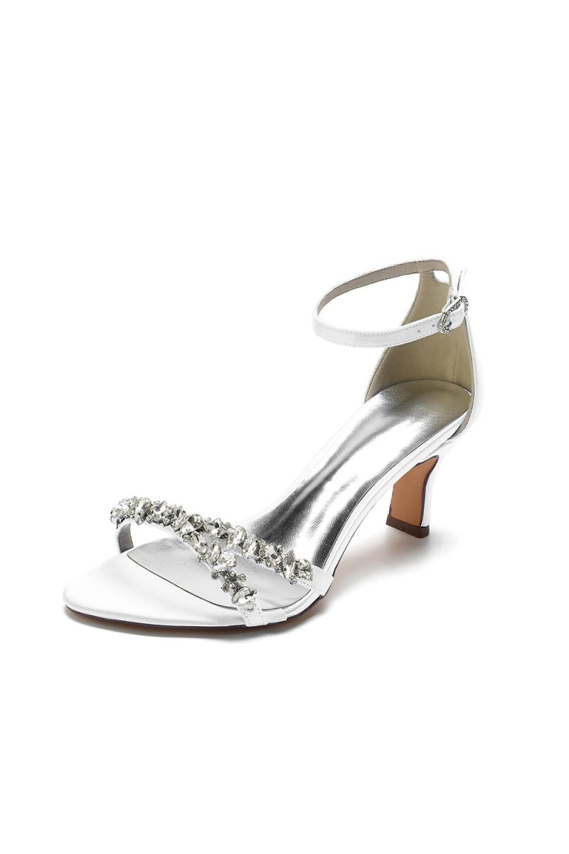 Simple Round Toe Chunky Heel Pumps - KissProm