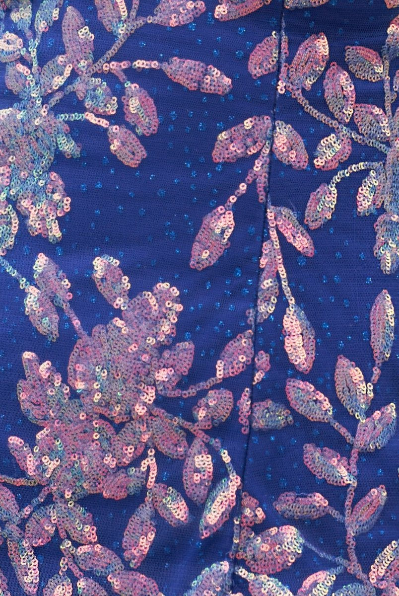 Kasiani | Royal Blue - Bodycon V Neck Sequined Homecoming Dresses