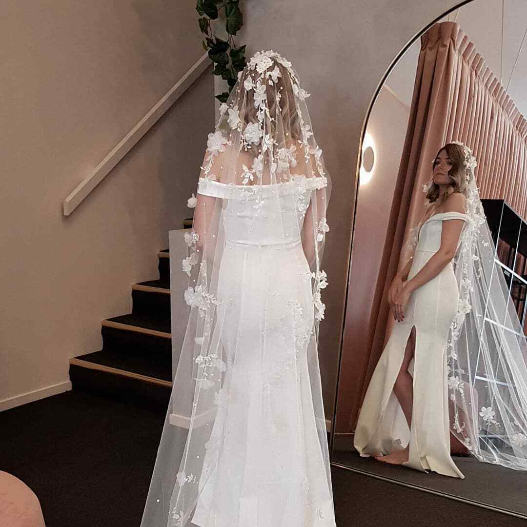 3D Flower Bridal Veil - KissProm