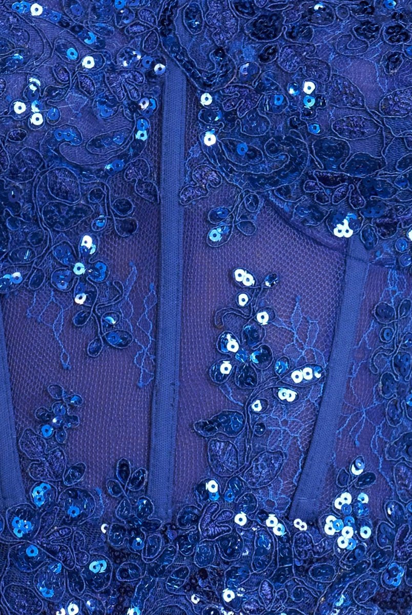 Axelle | Sheath Sweetheart Lace Embroidered Strapless Short Cocktail Dress - KissProm