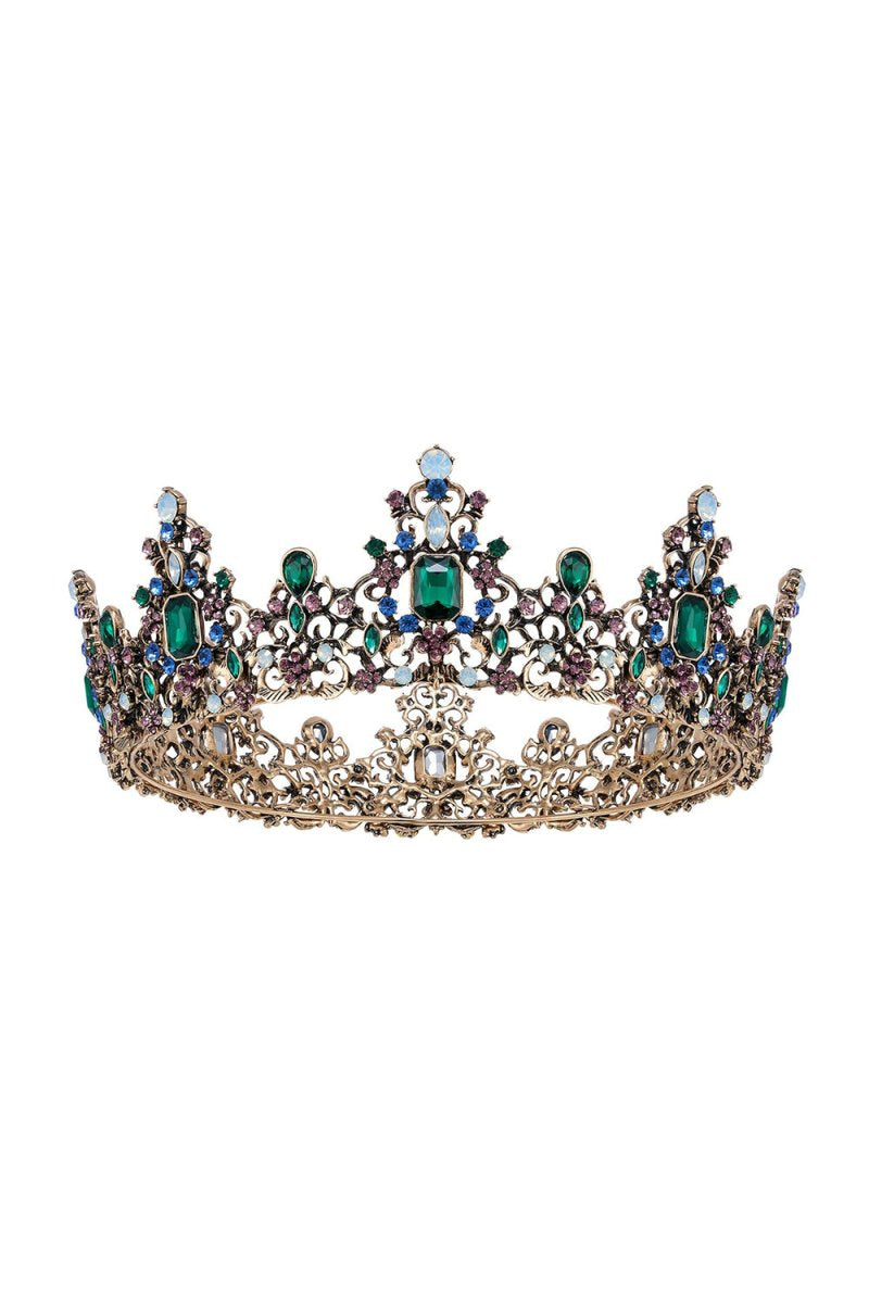Baroque Colorful Crystal Crown - KissProm