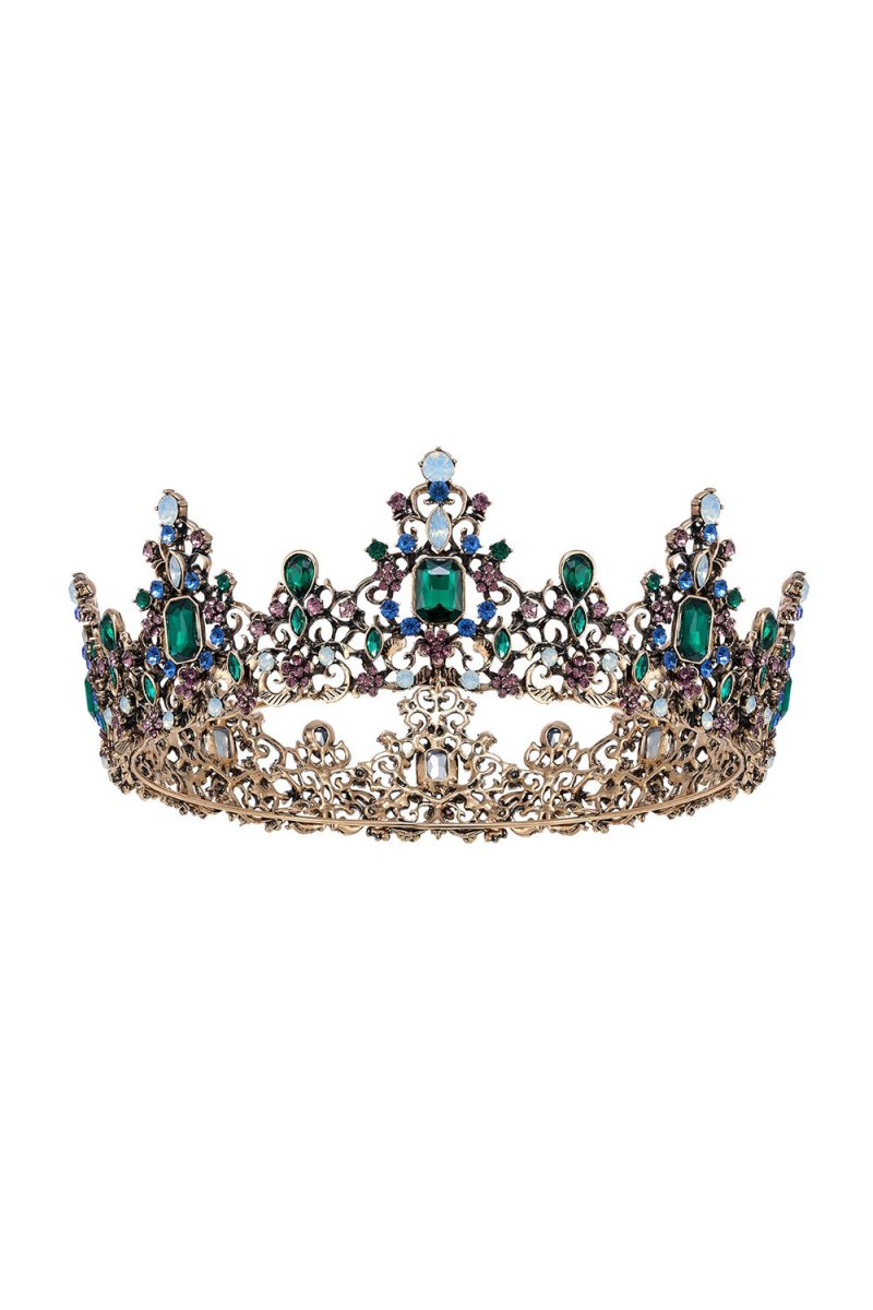 Baroque Colorful Crystal Crown - KissProm