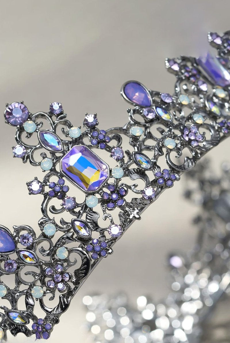 Baroque Colorful Crystal Crown - KissProm