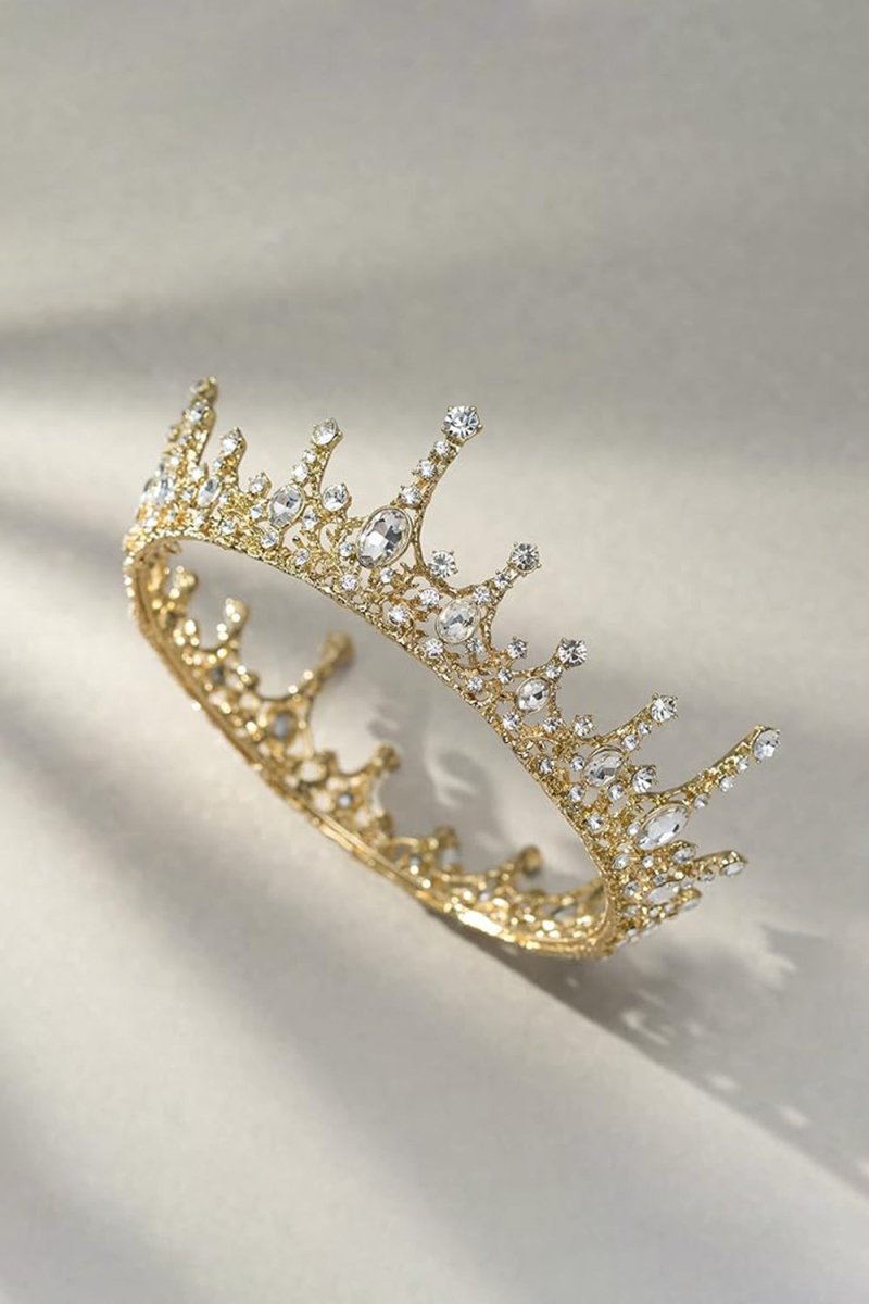 Baroque Wedding Green Aurora Borealis Tiaras - KissProm