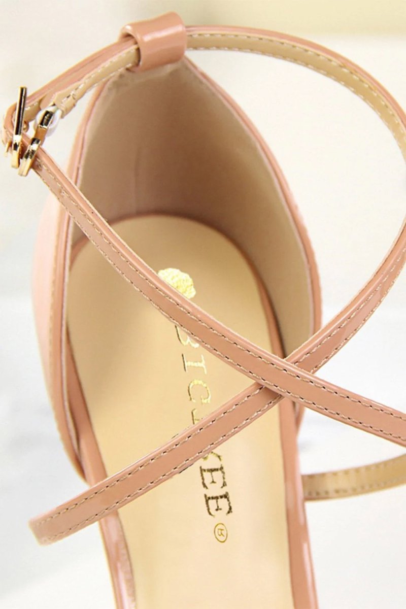 Black Stiletto Sandals - KissProm