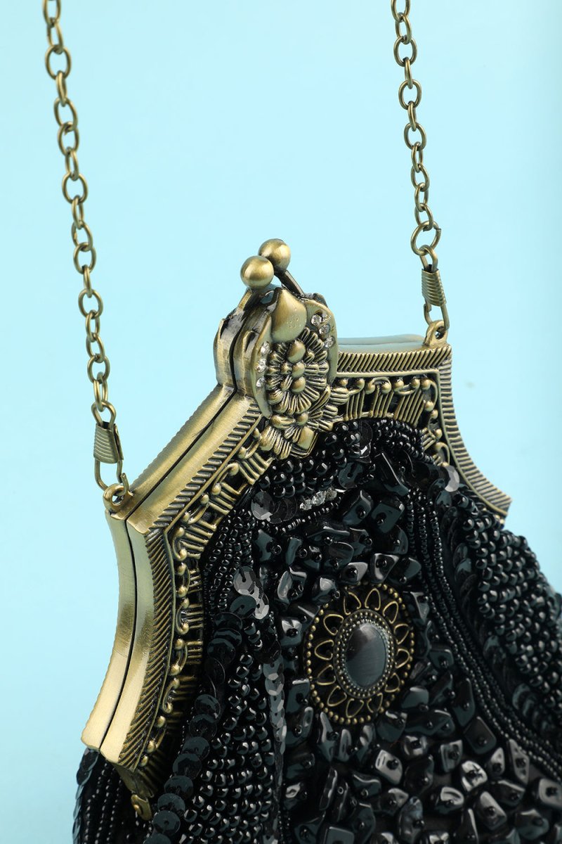 Black Vintage Evening Bag - KissProm