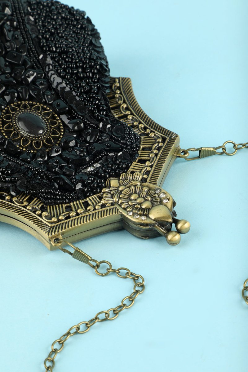 Black Vintage Evening Bag - KissProm