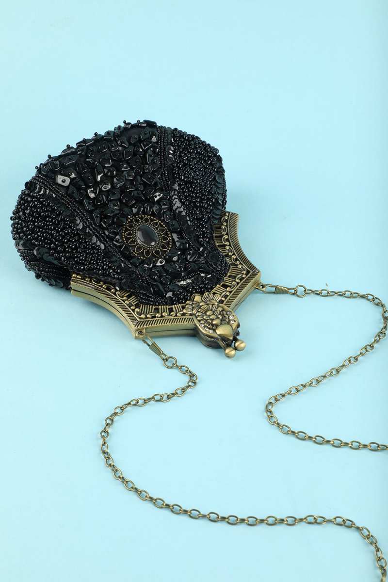 Black Vintage Evening Bag - KissProm