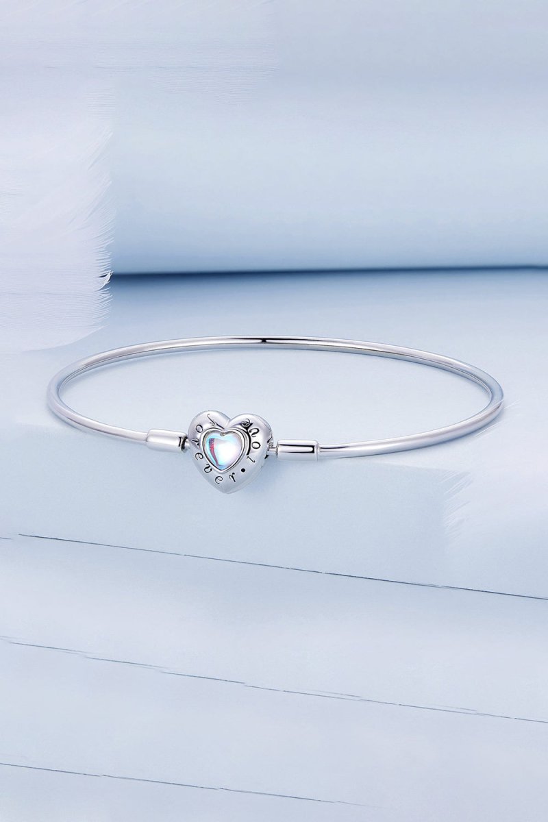 Blue Heart Moonstone Bracelet Perfect Gift - KissProm