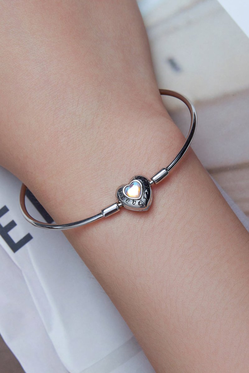 Blue Heart Moonstone Bracelet Perfect Gift - KissProm