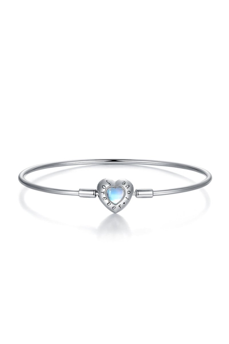 Blue Heart Moonstone Bracelet Perfect Gift - KissProm