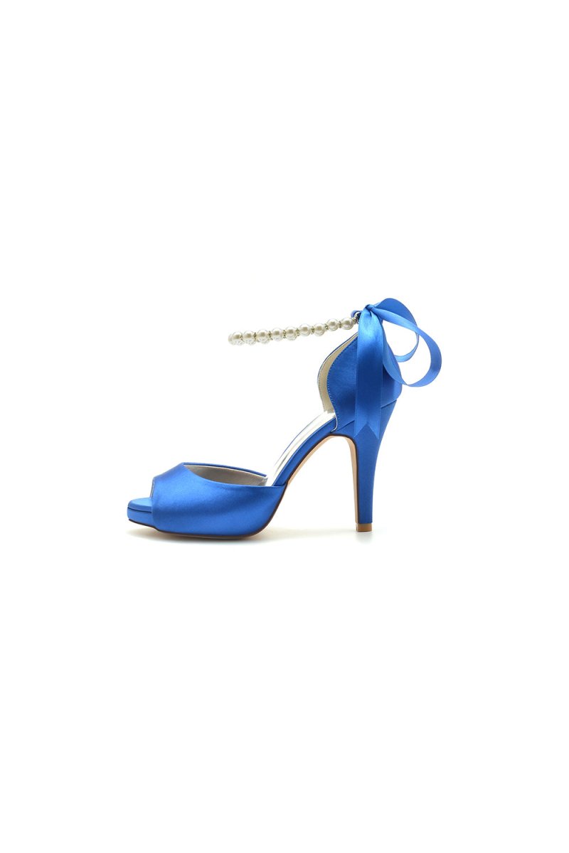 Royal Blue Chunky with Pearl Accent - KissProm