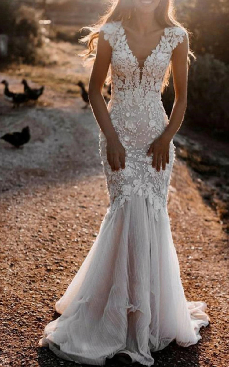Country casual wedding dress hot sale