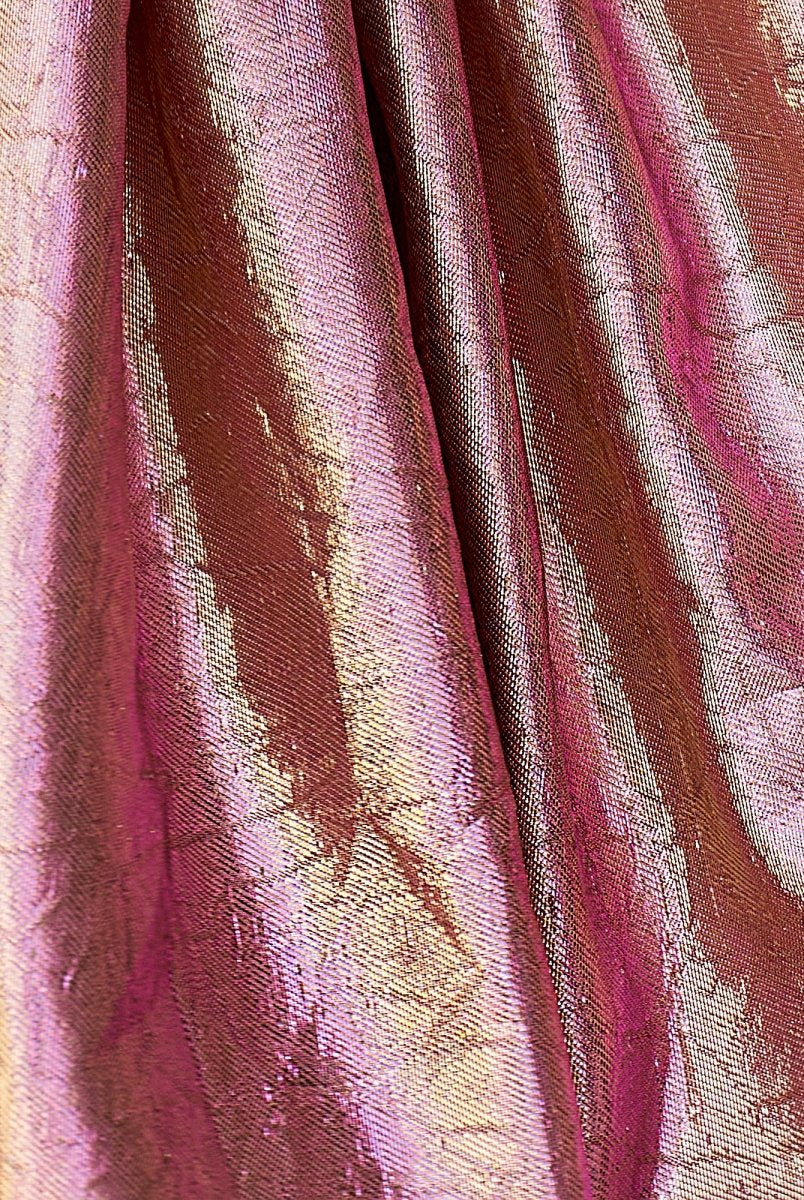 Briala | Pink - A Line Metallic Jacquard Scoop Neck Corset Short Homecoming Dresses