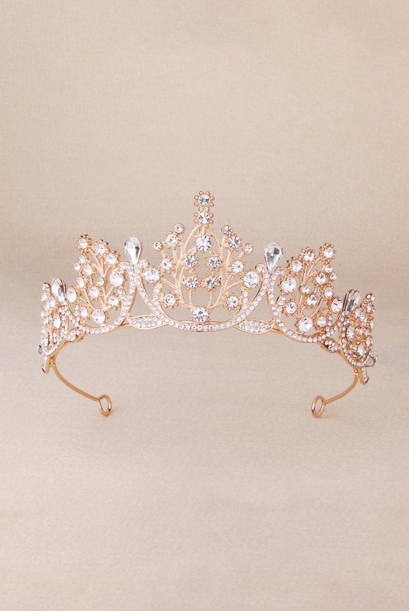 Bronze Princess Rhinestone Crowns for Women - KissProm