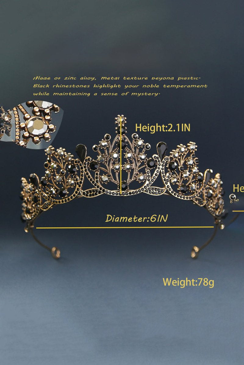 Bronze Princess Rhinestone Crowns for Women - KissProm