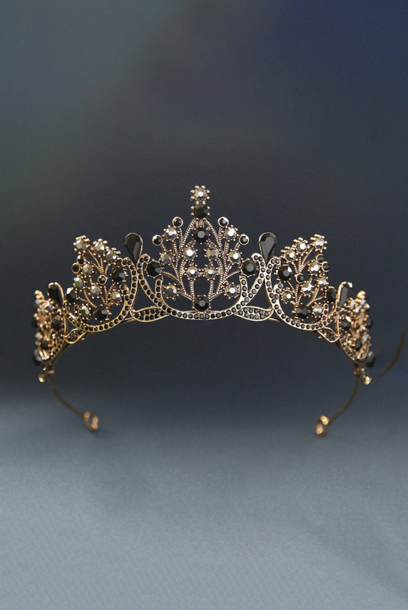 Bronze Princess Rhinestone Crowns for Women - KissProm
