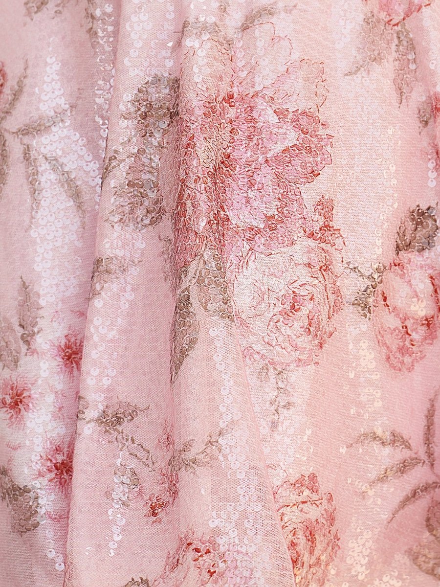 Calanthy | Pink - A Line Short Floral Cowl Neckline Corset Homecoming Dresses