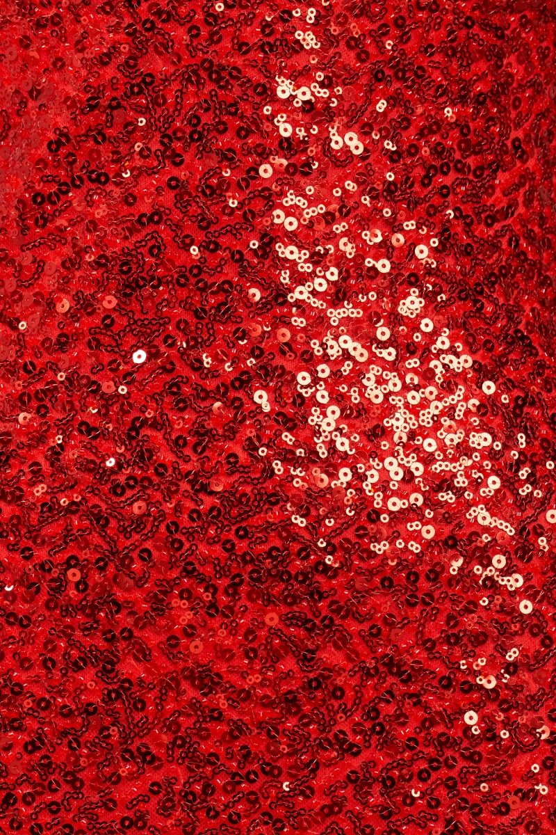 Calisyn | Red - Spaghetti Straps Sequins Mermaid Long Formal Prom Dresses With Slit – Prom Dress by KissProm | Available at KissProm