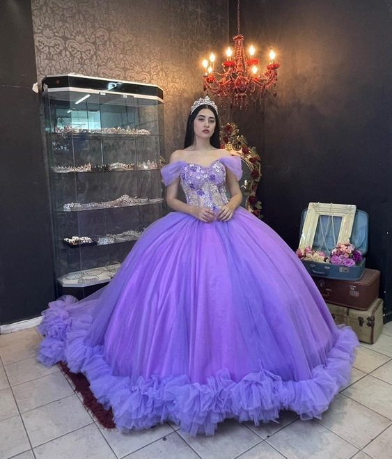 Purple ball gown shop