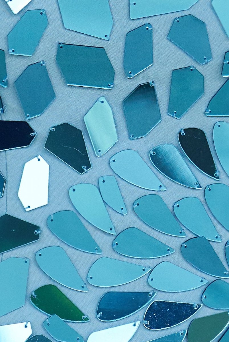 Astra | Chic Cut Glass Mirror Blue Short Homecoming Dress