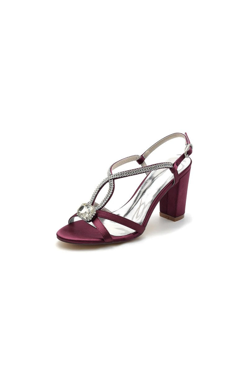 Cross Strap Open Toe High Heels Party shoes - KissProm