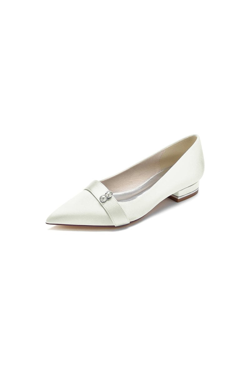 Crystal Cocktail Pointed Toe Flats - KissProm