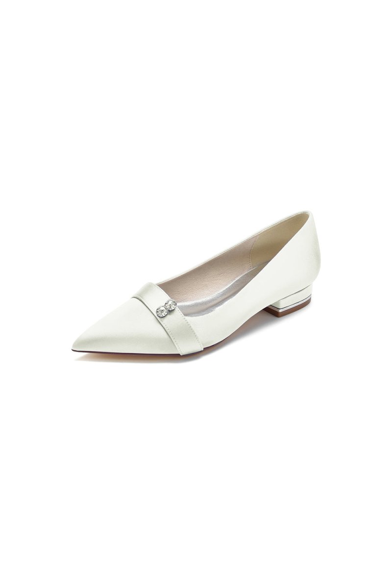 Crystal Cocktail Pointed Toe Flats - KissProm