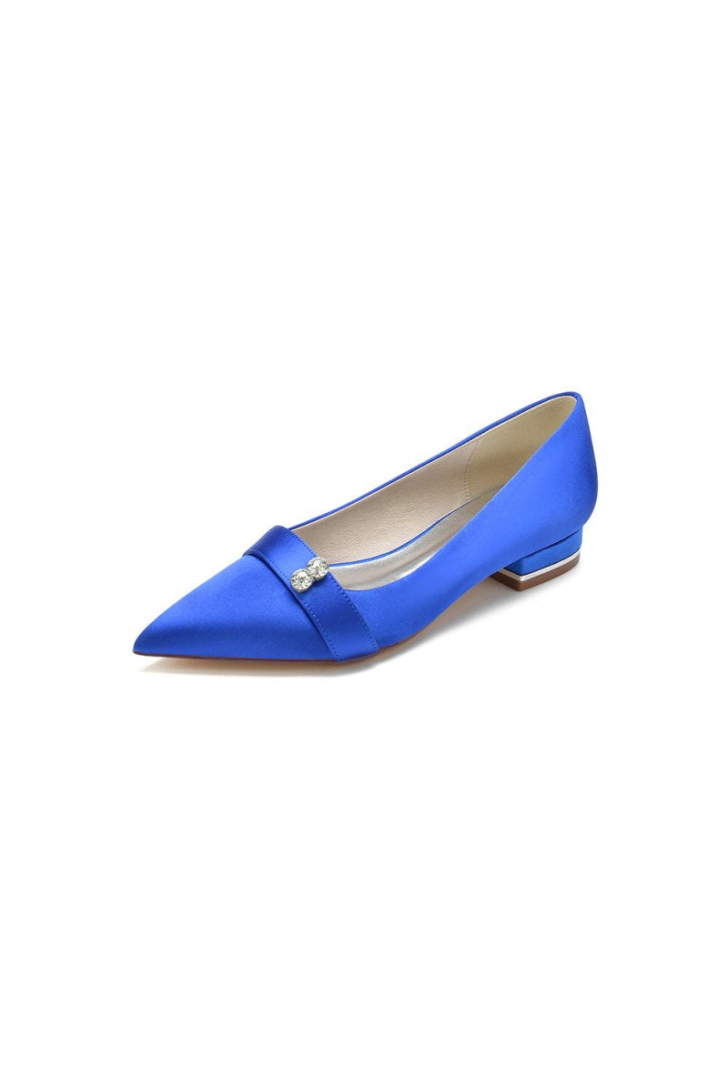 Crystal Cocktail Pointed Toe Flats - KissProm