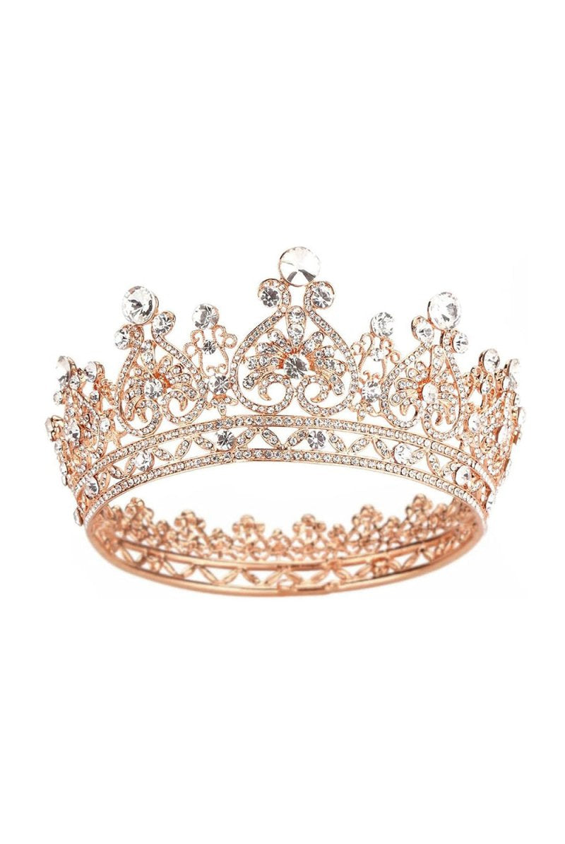 Crystal Full Round Wedding Crown - KissProm
