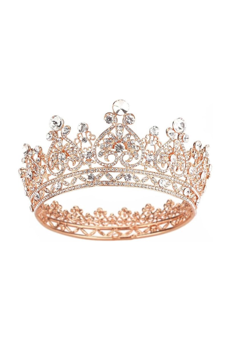 Crystal Full Round Wedding Crown - KissProm