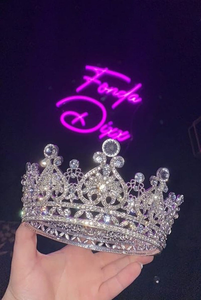 Crystal Full Round Wedding Crown - KissProm