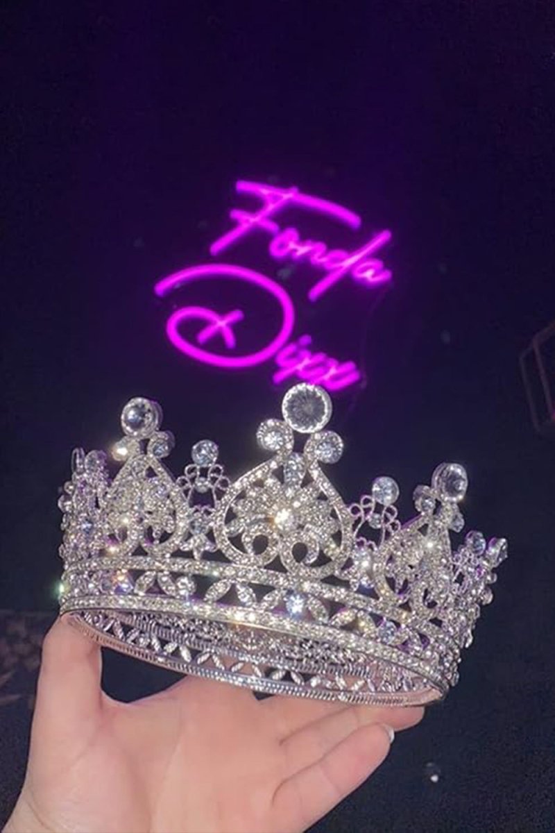 Crystal Full Round Wedding Crown - KissProm