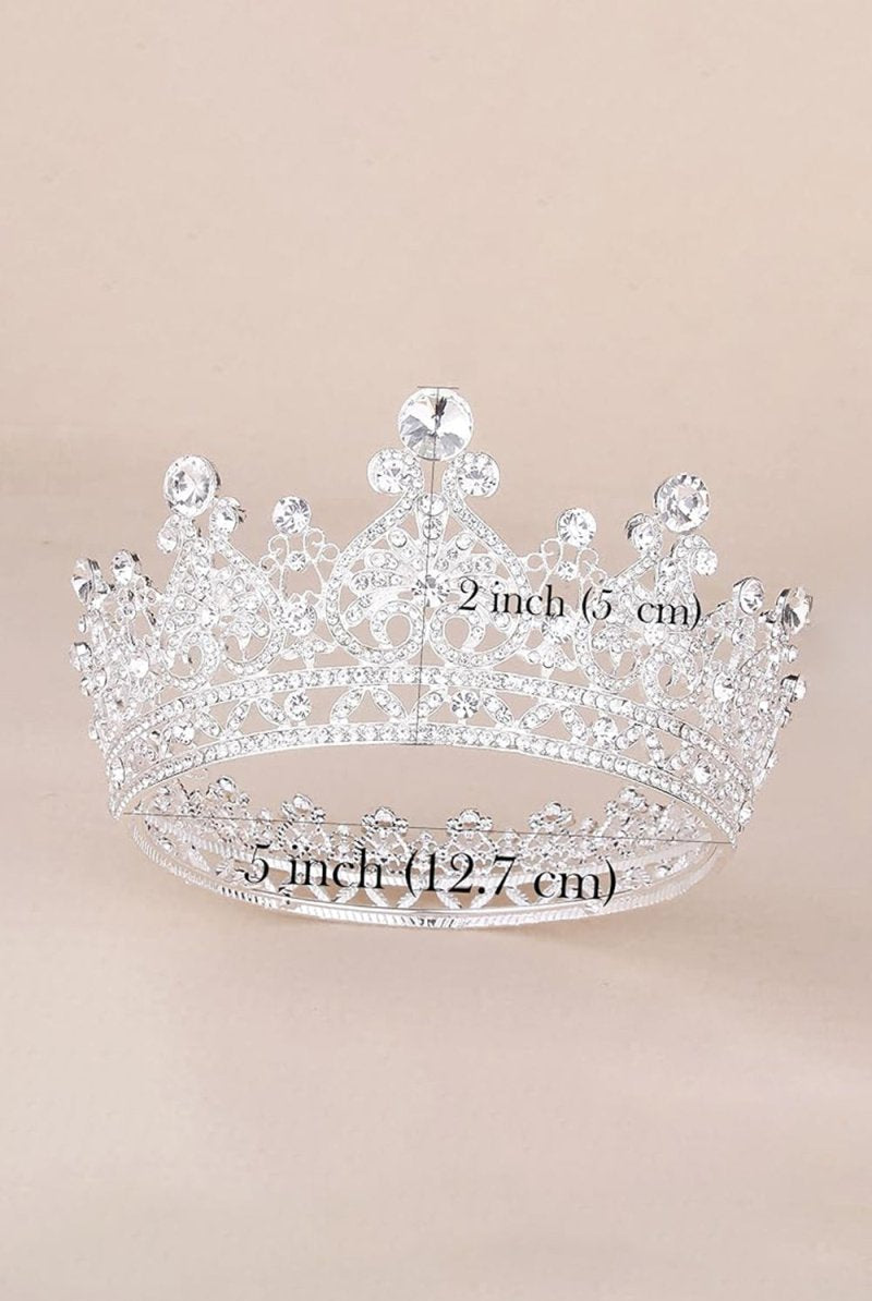 Crystal Full Round Wedding Crown - KissProm